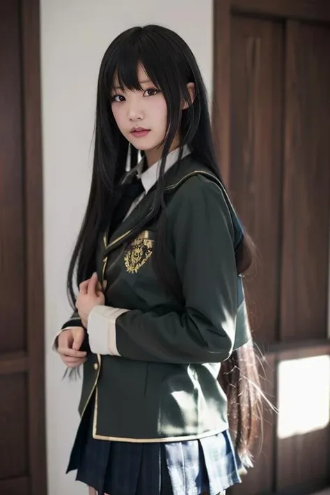 ultra-detailed,highly detailed,best quality,masterpiece,illustration,
mikazuki yozora, 1girl, solo,cosplay,st. chronica academy school uniform,sidelocks,
<lora:mikazuki yozora_v1_07:0.7>