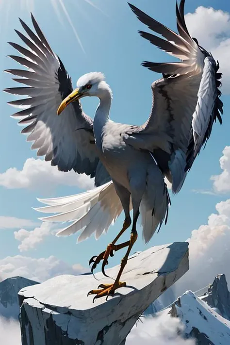 (masterpiece:1.3),(best quality:1.2),8k,absurdres,unity 8k wallpapper,(extremely detailed:1.3),highestres,<lora:landing_wings_sd-10:1> ,
landing_wings, solo, , , standing, full body, wings, from side, no humans, bird, animal, feathers, feathered wings, flying, animal focus, talons, spread wings,crane,white feathers