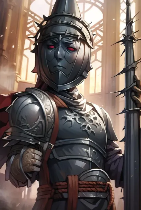 penitentone, <lyco:penitentone-LYCORIStest:1>,
penitent one, gloves, 1boy, holding, weapon, sword, cape, holding weapon, armor, capelet, holding sword, helmet, shoulder armor, brown gloves, pauldrons, breastplate, full armor, (covered face:1.7), (black eyes:1.5),
BREAK ,
BREAK looking at viewer,
BREAK outdoors, castle,
BREAK <lora:GoodHands-vanilla:1>, (masterpiece:1.2), best quality, high resolution, unity 8k wallpaper, (illustration:0.8), (beautiful detailed eyes:1.6), extremely detailed face, perfect lighting, extremely detailed CG, (perfect hands, perfect anatomy),