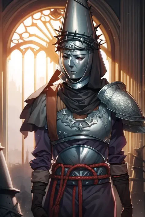 penitentone, <lyco:penitentone-LYCORIStest:1>,
penitent one, gloves, 1boy, holding, weapon, sword, cape, holding weapon, armor, capelet, holding sword, helmet, shoulder armor, brown gloves, pauldrons, breastplate, full armor, (covered face:1.7), (black eyes:1.5),
BREAK ,
BREAK looking at viewer,
BREAK outdoors, castle,
BREAK <lora:GoodHands-vanilla:1>, (masterpiece:1.2), best quality, high resolution, unity 8k wallpaper, (illustration:0.8), (beautiful detailed eyes:1.6), extremely detailed face, perfect lighting, extremely detailed CG, (perfect hands, perfect anatomy),