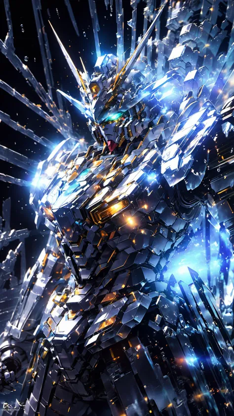 (Realistic),masterpiece,best quality,cinematic lighting,natural shadow,highest detail,professional photography,detailed background,depth of field,insane details,intricate,aesthetic,subsurface scattering,dynamic angle,
<lora:add-detail-xl:1>,<lora:Gundam_SDXL:0.7>,BJ_Gundam_SDXL,
the gundam walks along a crystal path in the Cosmos,<lora:AetherPunkAI:0.5>,