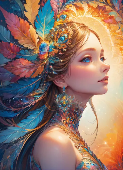 (masterpiece),(best quality),(ultra detailed),(official art),(beauty and aesthetics),(intricate),(highly detailed),(delicate countenance:1.1),(artistic:1.1),1girl,fractal art,colorful,