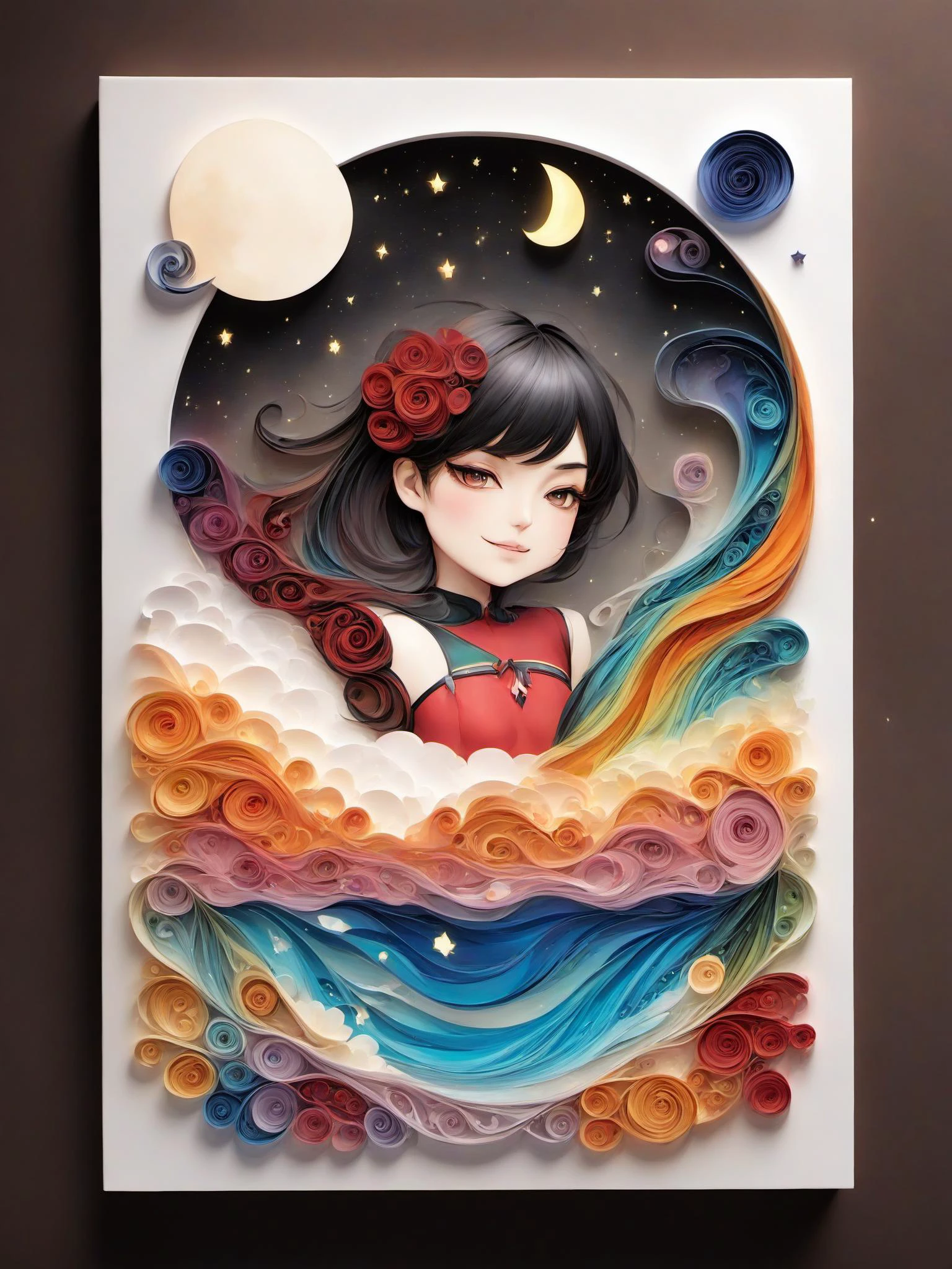 (masterpiece:1.2),(best quality:1.2),(ultra detailed:1.2),(official art:1.3),(beauty and aesthetics:0.9),detailed,(intricate:0.7),(highly detailed),(solo),
<lora:sdxl_yanzhi:1>,(yanzhi,paper quilling),meteor shower,rainbow,lighting,luminous body,fluorescent bubbles,looking at viewer,
Deadpool,happy,plump,peaceful,