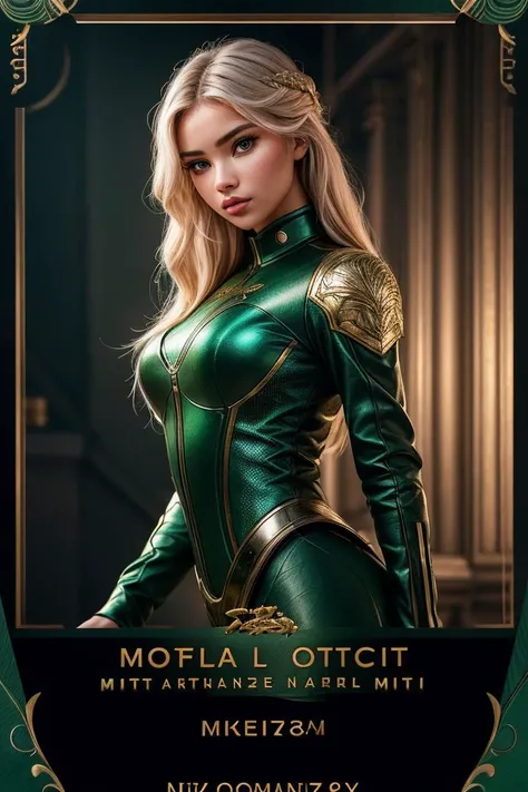 photo of beautiful (vldglukh0va:0.99), a woman in a (movie premiere gala:1.1), perfect hair upsweep updo, wearing green (pilot suit:1.1), ((collectible card frame:1.2)), ((Sleepycore:1.1)), modelshoot style, (extremely detailed CG unity 8k wallpaper), professional majestic (photography by martin parr:1.1), (Nikon Z5 Mirrorless Camera), 24mm, exposure blend, hdr, faded, extremely intricate, High (Detail:1.1), Sharp focus, dramatic, soft cinematic light, (looking at viewer), (detailed pupils), (upper body), 4k textures, adobe lightroom, photolab, elegant, ((((cinematic look)))), soothing tones, insane details, hyperdetailed, low contrast