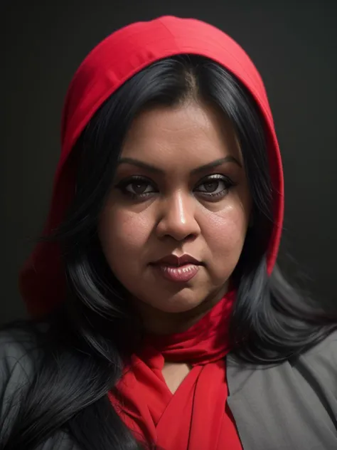 Portrait photo of 35 years old Bangladeshi chubby mature nude woman