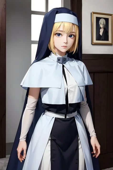 1girl, (masterpiece, best quality), sharp focus, delicate, anime,
<lora:iris-06:0.8>, blonde hair, blue eyes, iris, nun, habit, white capelet, black shirt, underworld, standing[::1],
<lora:add_detail:0.3>, <lora:epiNoiseoffset_v2:0.4>, <lora:LowRA:0.3>, dark theme,