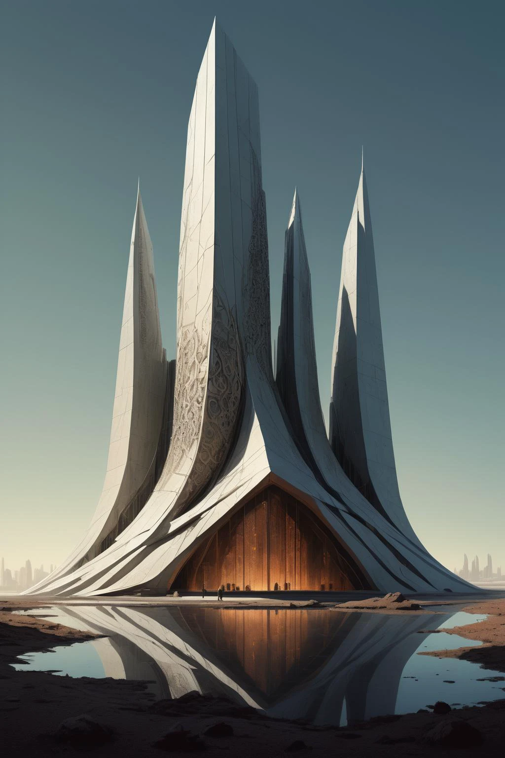 by Moebius and by Marc Simonetti,in the style of nicola samori,(dazzling , analog film but extremely masterful:1.4),(intricate details, masterpiece, best quality:1.4),
Architectural style,Clean lines,geometric shapes,minimalist,modern,architectural drawing,highly detailed,<lora:Scaleborn_SDXL:0.6>, SCALEBORN,