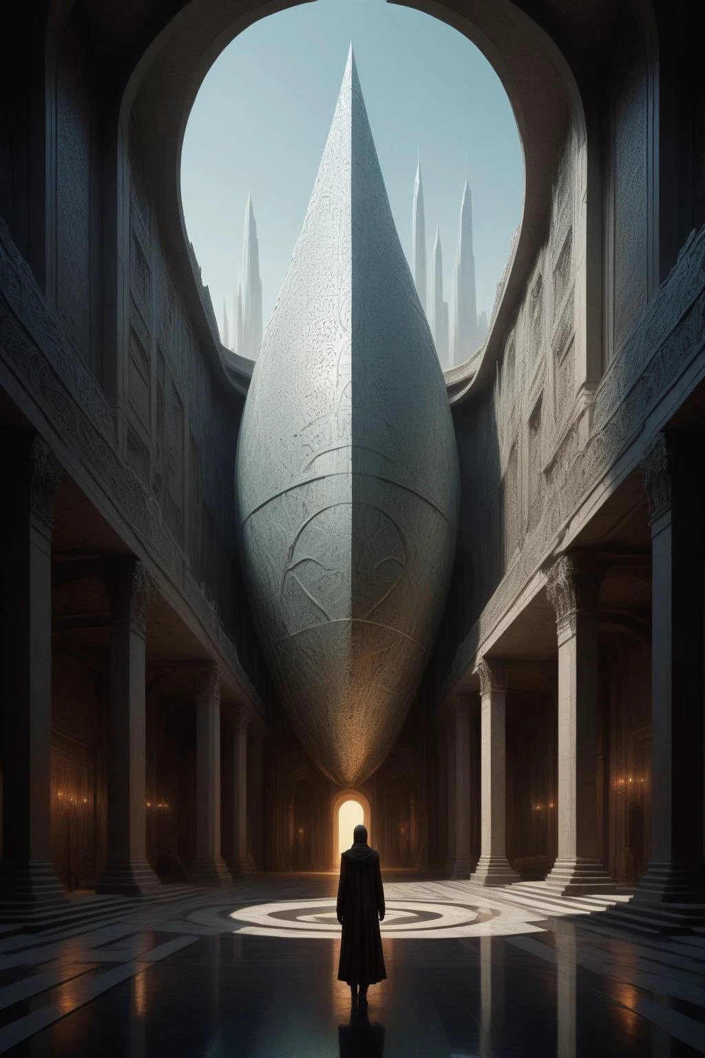 by Moebius and by Marc Simonetti,in the style of nicola samori,(dazzling , analog film but extremely masterful:1.4),(intricate details, masterpiece, best quality:1.4),
Architectural style,Clean lines,geometric shapes,minimalist,modern,architectural drawing,highly detailed,<lora:Scaleborn_SDXL:0.6>, SCALEBORN,