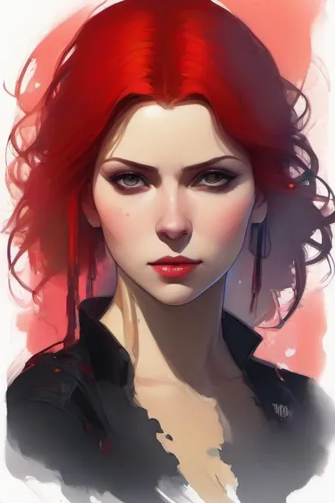 Masterpiece,High Quality,illustration,
 <lora:PE_ColorPortraitWoman:1> PEColorPortraitWoman,
Black Widow