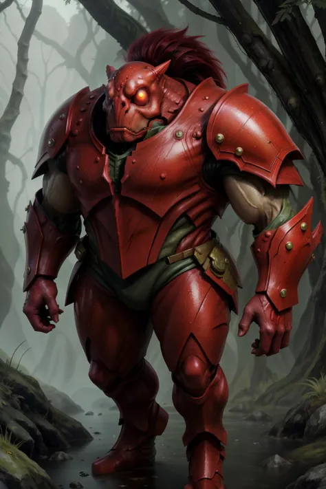 a muscular female monsters00d dressed in a red-coat, walking through a green swamp, white-armor, shiny-armor, at-a-distance, red eyes, cute, (fantasy-theme),
<lora:monsters00d:0.8> <lora:FemAlien:0.8> femalien