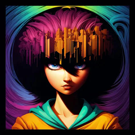 David Choe, (style, hair:1.10),colorfull,abstract, ((intricate details)), hdr, ((intricate details, hyperdetailed)),sad, dark theme,geometric shapes, vibrant colors, minimalistic, by Andy Gilmore, James White, Rafael Araujo, Jen Stark, Matt W. Moore, <lora:add_detail:0.8>, <lora:CircleArt_Sora:0.8> Circle