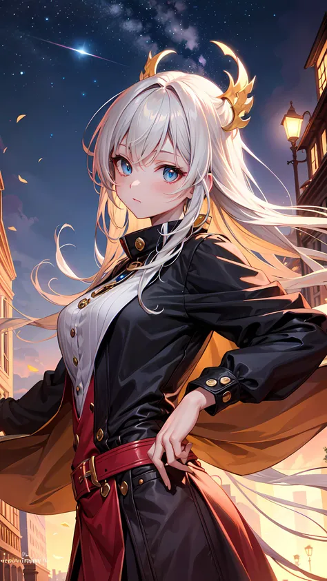 <lyco:GoodHands-beta2:1.0>, <lora:add_detail:0.3>, (masterpiece), best quality, detailed background, cinematic lighting, vibrant, vivid color, colorful, night, sky, 1girl, solo