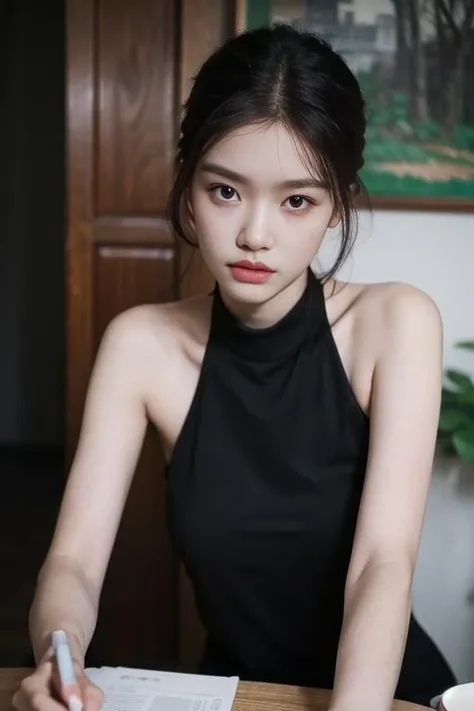 a girl,looking_at_viewer,full-body shot, (Best quality details:1.2),realistic,8K High definition,Ultra Detailed,High quality texture,intricate details,detailed texture,finely detailed,Detailed beautiful delicate face,Depth of field,Ray tracing,Best quality,high definition, <lora:å°æålinyun:0.7>