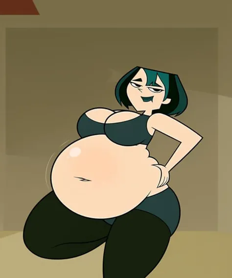 tdigwen, pornographic photoshoot, (bouncing belly), (running in the park:1.1), (detailed background:1.1), (best quality), (masterpiece), 1girl, solo, ((((hyper belly:1.2)))), (ussbbw:1.1), ((hyper breasts:1.1)), art from total drama island, (art by axel-rosered), (sexy athletic clothing), (teal eyes:1.1), (detailed face), ((chubby face)), (double chin), wide hips, massive thighs, belly