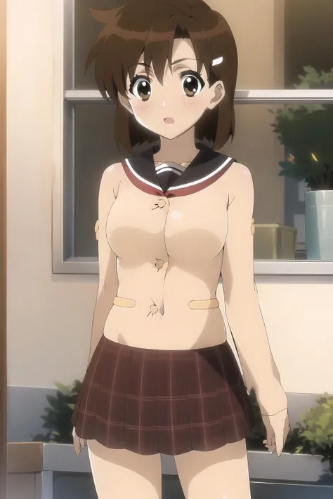 kirie, 1girl, solo, skirt,