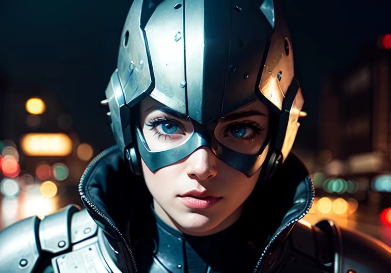 ultra-high-res),(Photoshop),(Cinematic Photo),(cinematic lighting),(photorealistic),(Realistic),(detailed realistic),(masterpiece),8k,(Energetic),(RAW photo),
(high quality),(best quality),(hotorealism),(extremely detailed),(detailed face),(beautiful cg model face),(CG unity 8k wallpaper),
from above, portrait of batman in heavy power armor, mask, night, rain, cape, pauldrons, glowing eyes, lightning, film grain