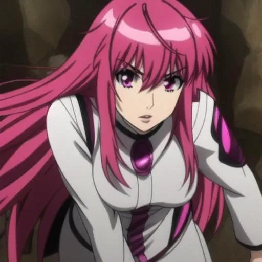 bangs, eyebrows visible through hair, hair between eyes, hair intakes, pink eyes, red hair, purple eyes, long hair, lips,
anime style,
full body shot
<lora:Yatori-06:1>