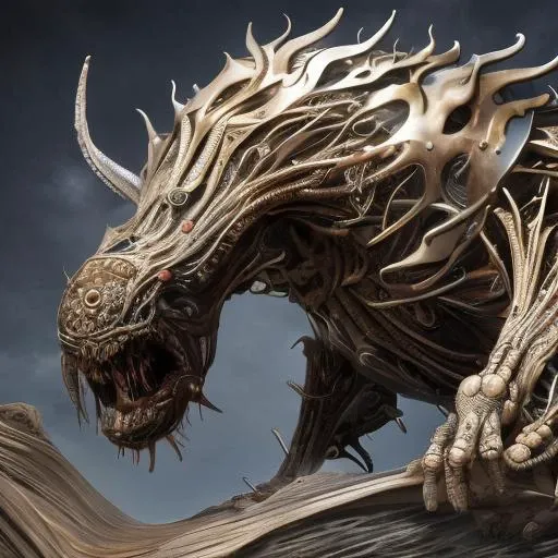 a symbiotic creature mixing human and machine features, photorealistic, high-res, intricate details, style bse