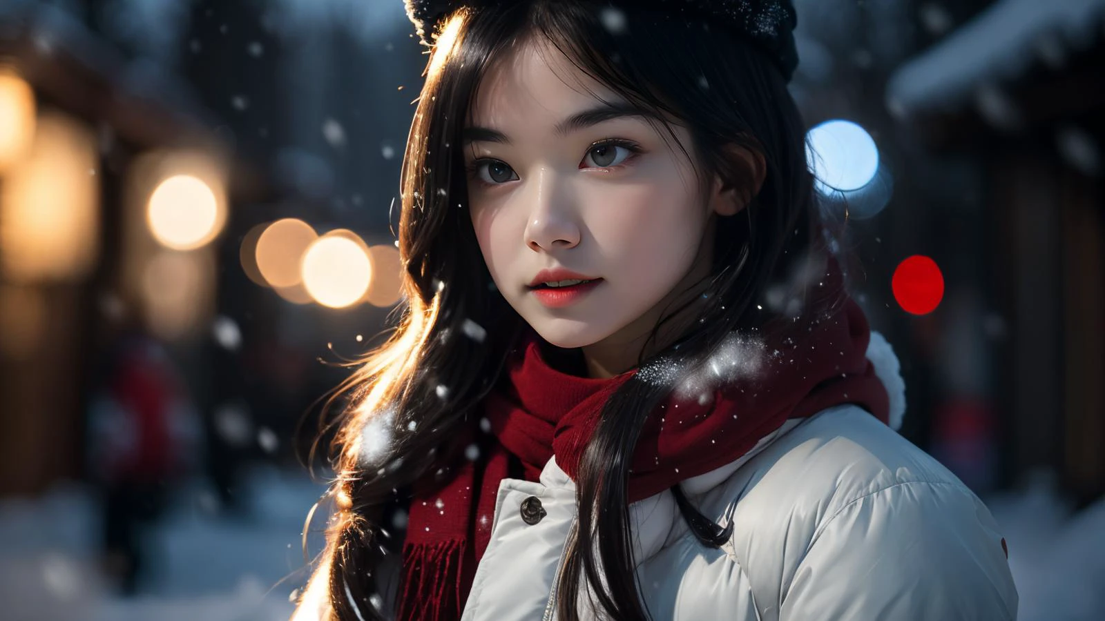 1 girl, charming, cinematic lighting, winter, (snow), (snowflakes), masterpiece, best quality, <lyco:effect_Sora:0.6>, <lora:Sora_TT2:0.8>, (masterpiece,best quality:1.5), ultra realistic,32k,RAW photo,(high detailed skin:1.2), 8k uhd, dslr, soft lighting, high quality, film grain