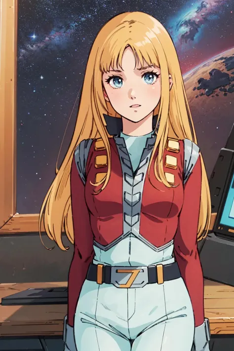 masterpiece, best quality, space, 1girl,solo,cowboy shot,science fiction,
 <lora:alfinV1:0.8>alfin,blonde hair, long hair,