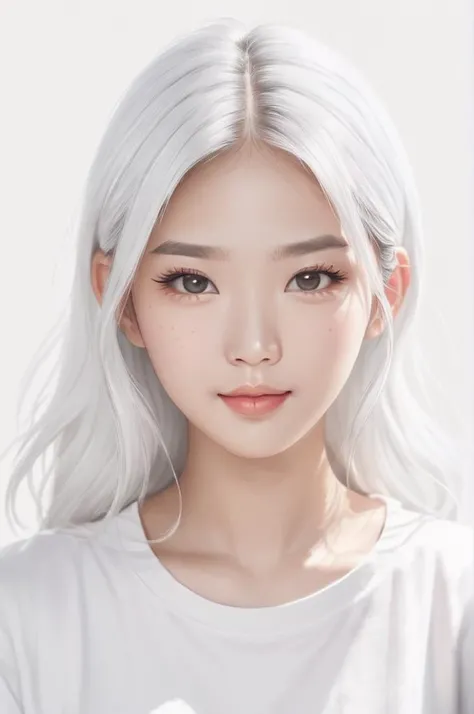 comic A hyper-realistic white portrait of a pretty young asian female student with delicate features and bright, highly detailed, bright and inviting, trending on Instagram and other social media, <lora:SDXL_White_Sa_May:1.0> . graphic illustration, comic art, graphic novel art, vibrant, highly detailed
