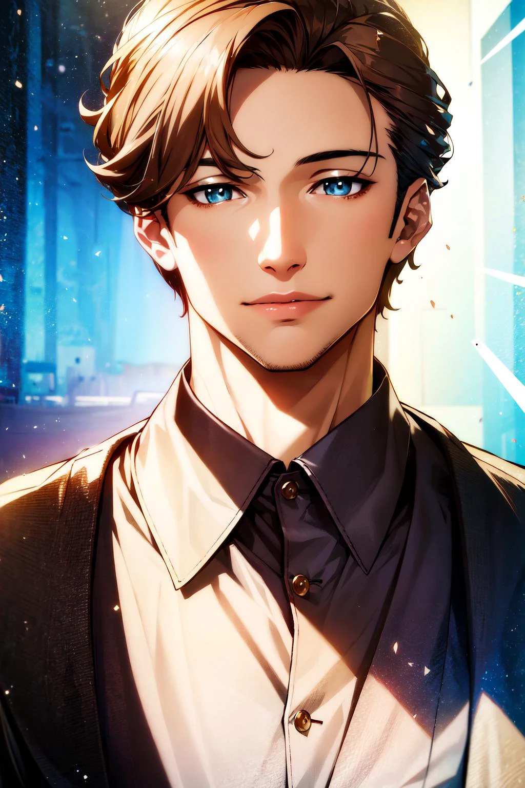 (best quality, 4k, 8k, highres, masterpiece:1.2),realistic,portrait,young boy,handsome face,dreamy eyes,charming smile,stylish haircut,fashionable outfit,confident pose,vibrant colors,soft lighting,