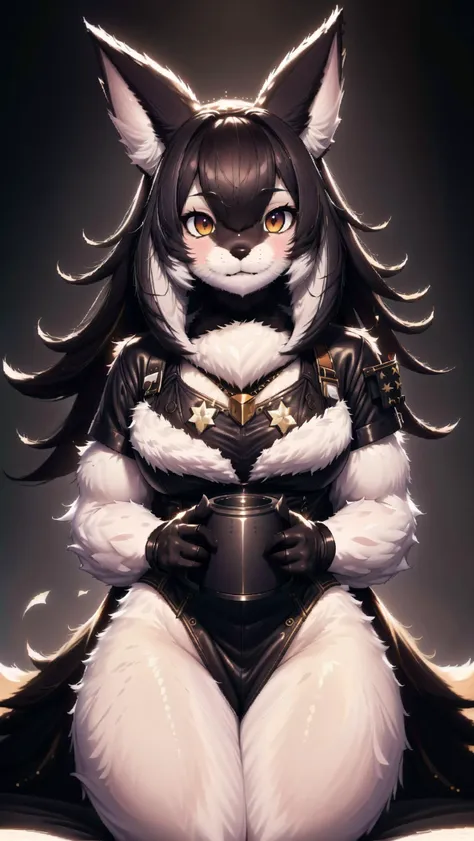 1girl,  <lora:FluffyStyle:0.8> FluffyStyle, <lora:lora_Furry_female:0.8> furry, furry female, body fur, animal ear fluff,, masterpiece, best quality, hyperrealistic, extremely detailed, highly quality, 4k, sharp focus, professional photograph, sharp focus, award winning, cinematic lighting, octane render, unreal engine, volumetrics dtx, Wallpaper,