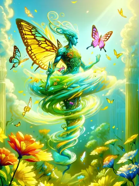 cute fairy, wings, flowers in background, intricate details, colorful, butterflies <lora:DonM3l3m3nt4l:1> donm3l3m3nt4l, moving, summoning, floating, gliding, standing