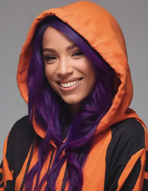 portrait of (ohwx woman) <lora:sashabanks_lora_sdxl_v1-000008:1> wearing an orange hoody, by don bluth. trending on artstation and deviantart pinterest photorealistic hd 8 k highlights & shadow detailed high resolution award winning photography red black purple neon colors octane render hyperrealism cinematic greg rutkowski mucha magali villeneuv lisa frank / apocalyptic color scheme warhammer 40 s retrofure style atmosphere evil fantasy intricate details portrait character concept fashion design