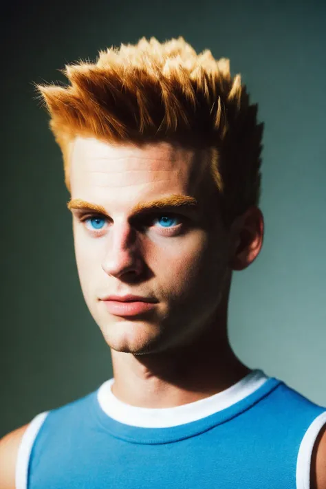 Photograph of real life bart simpson, boy