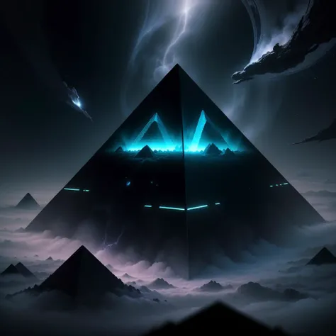 <lora:AbyssalTech-20:0.8>,abyssaltech , scifi,
dark energy, ethereal, dissolving, see-through ,abyss,
pyramid \(structure\),