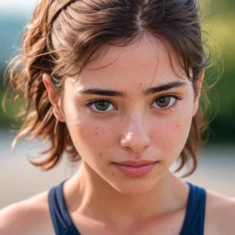4k photo of woman, highly detail real skin surface, super resolution highres hd, well feed, upper body, clothes, flim, rich colors, lifelike, photography, face focus, subtle details, very fine detail