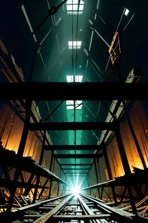 beam of light shining inside of a dark abandoned mine, broken carts on broken rails, broken tools, chains, wooden structure, masterpiece, best quality, Francesco Francavilla art style, background by Pascal Campion, nice lighting, nice lighting, anime,
Negative prompt: 1girl, 1boy, woman, man, girl, boy, human being, person, people, someone, anyone, no depth map, By bad artist signature
Steps: 30, Sampler: Euler a, CFG scale: 16, Seed: 2697442788, Size: 512x768, Model hash: 471e2c8e9c, Model: vizionize_v2, Denoising strength: 0.24, CFG Rescale φ: 0, Hires sampler: DPM++ 2M Karras, Hires upscale: 2, Hires steps: 40, Hires upscaler: 4x-UltraSharp, Dynamic thresholding enabled: True, Mimic scale: 7, Threshold percentile: 99.6, Discard penultimate sigma: True, Version: v1.3.2-241-g59419bd6