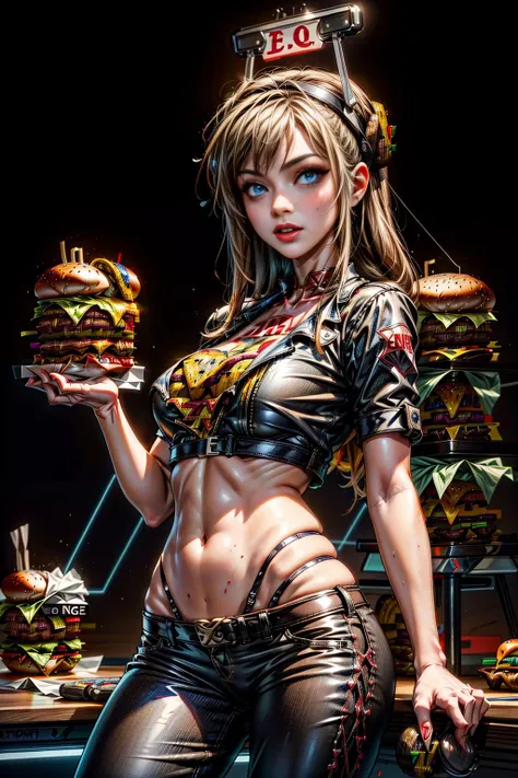 <lora:BurgerWorld:1.0>  (BurgerWorld:1.1) (1girl:1.1) (sexy pants and top:1.2) with an (electronic videogame:1.3)    max quality, ultra-detailed, masterpiece. <lora:more_details:1.0>