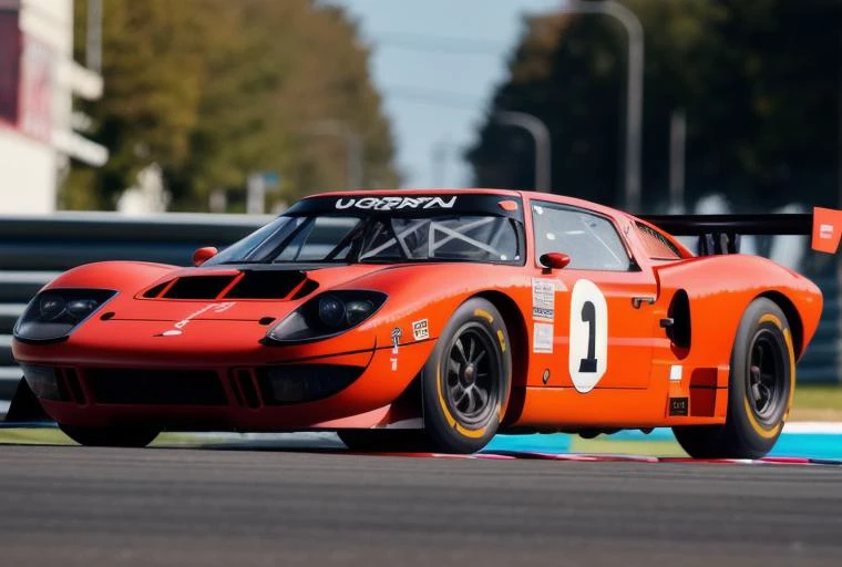 wide shot, black GT-40 racing in a turn along city street
hasselblad, film grain, unity 8k wallpaper, sharp focus, high dof, masterpiece, dynamic angle, rule of thirds composition, otherworldly lighting, subsurface scattering, f2, 35mm, bokeh, blur,
GT40_MK1:0.9