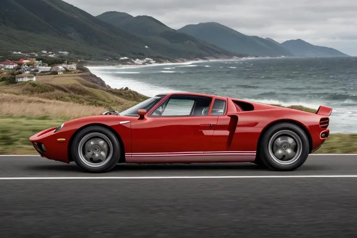 wide shot, side view, black <lora:GT40_MK1:0.9> GT-40 sports car, 3/4 dramatic angle, surfing on the ocean,
hasselblad, film grain, unity 8k wallpaper, hyper-realistic, sharp focus, high dof, masterpiece, dynamic angle, rule of thirds composition, otherworldly lighting, subsurface scattering, f2, 35mm, bokeh, blur,