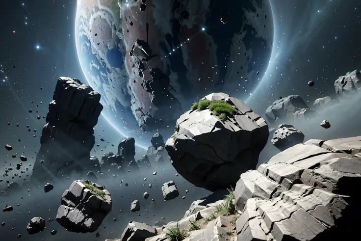 3d, realistic, highres, high quality, octane render, detailed, 4k wallpaper, sci-fi, cyber, cinematic light,(masterpiece),
scenery, spacerock-scatter style, a huge rock was destroy by unknown forces debris scattered in shape of diffused sputtering
<lora:scatter rocks_20231128185243-000003:0.9>
