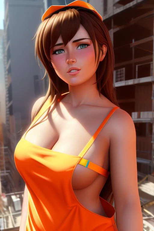 8K Sharp Focus UltraHD photo of Maria Elena Boschi as fully dressed (((construction worker))). Realistic, highly detailed, harsh lighting, cinematic lighting, art by artgerm and greg rutkowski and alphonse mucha, textured skin, 45 degree, hard light, gigapixel.