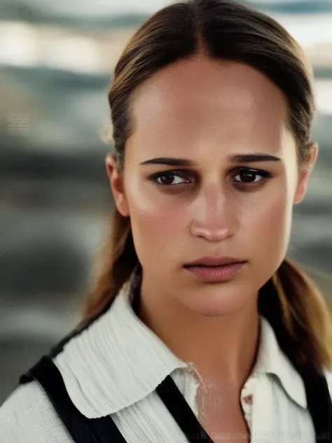 up close AliciaVikander <lora:AliciaV3:1> portrait 8k 4k masterpiece photo analog style