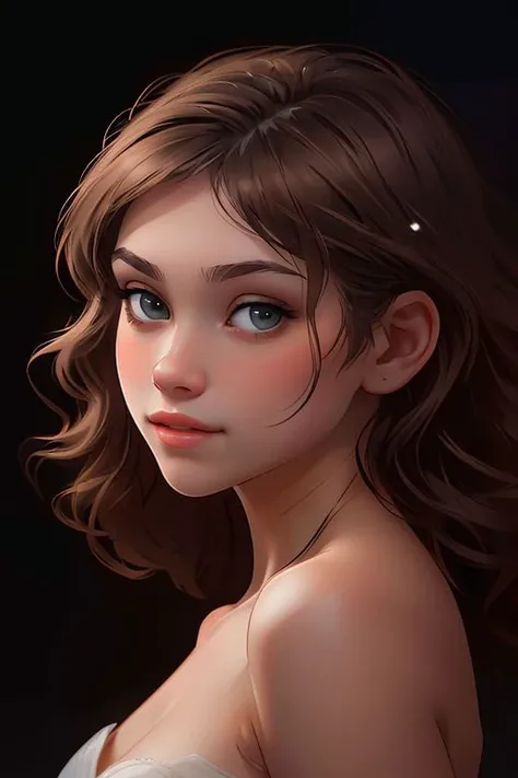 <lora:AnastasiaCebulska_v1:.9> AnastasiaCebulska coloring book line art, focus on eyes, close up on face, pouting, hair styled shoulder-length hair