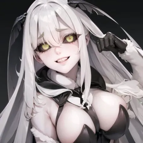juniperactias, white skin, white body, black sclera, moth girl, 4 arms, pinup, masterpiece, ultra hd, absurdres, best quality, gesugao, portrait, face, smile
<lora:JuniperActias:.7> <lora:BlackSclera:1> <lora:Gesugao:.4> <hypernet:Off8mile-gao:.4>