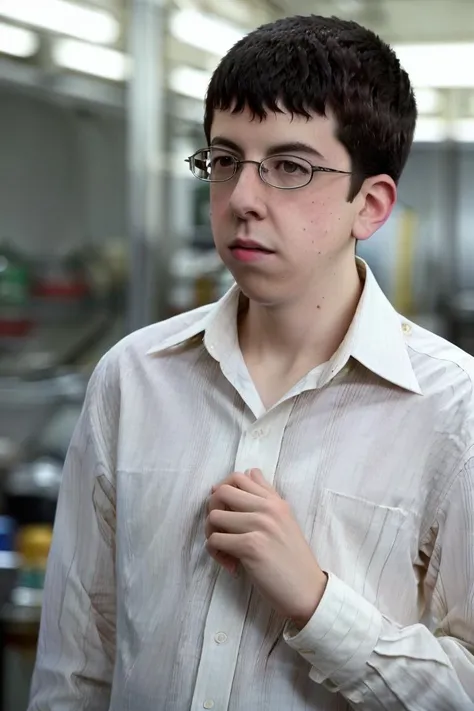 <lora:Mclovin:0.8>, (best quality:1.1), photo of Mclovin, simple background, sharp focus, 8k, studio lighting, photo realistic, highly detailed, canon R5, 50mm focal length, f/5.6. (highly detailed skin:1.2)