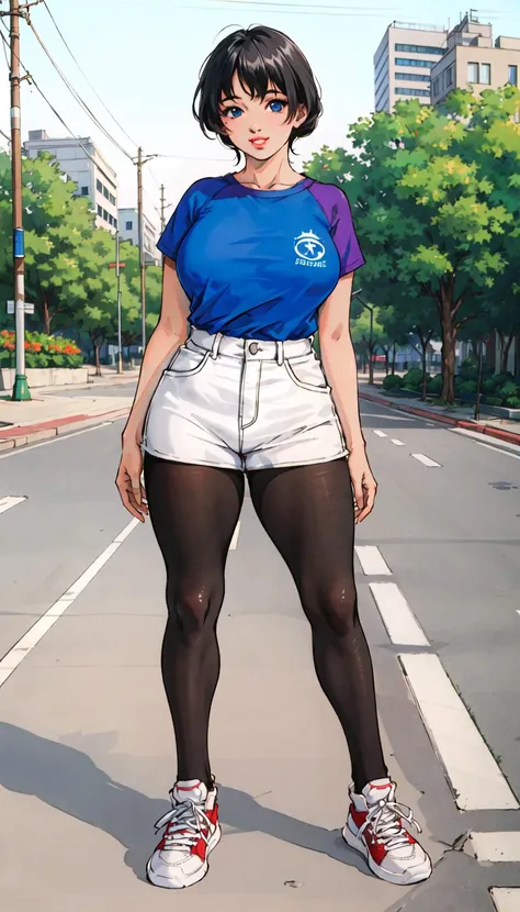 ((masterpiece, high quality)),
full body, solo focus, looking at viewer,
perfect anatomy,
street, night, neon, city_lights, botanical garden,
1girl, blue eyes, happy, slut face, highlight in eyes, big breast, thick lips,
curvy body, thick legs:6, thick thigh:6, thick calf:6,
topless, cupless bra, nipples, skort,
pantyhose:6,
canvas sneakers,
standing, hand pose,
<lora:chichiStyle_v10:0.4>, chch-style,
<lora:esthetic90sStyle_90sv1:0.2>
<lora:hideroHoribesStyle_v20:0.4>
<lora:coloredSkinLoha_v219:0.8>(black skin:1.2),
<lora:sneakers_v10:0.6>, white sneakers, sneakers,