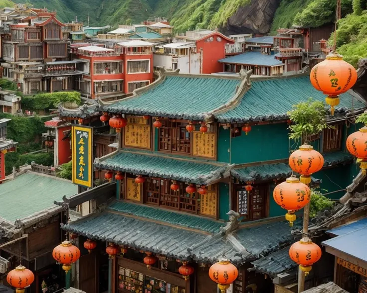 best quality,masterpiece,highly detailed,ultra-detailed, <lora:neg4all_bdsqlsz_V3.5:-1> , <lora:Jiufen:0.75> (jiufen taiwan:1.3), scenery
no humans