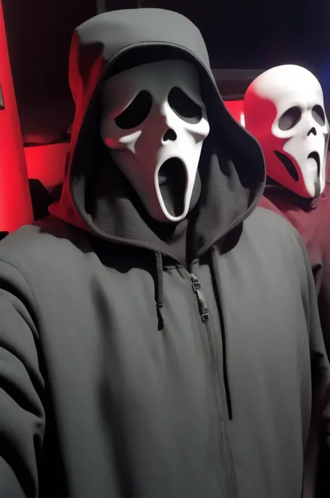 red gface <lora:ghost128d0c08505:1>