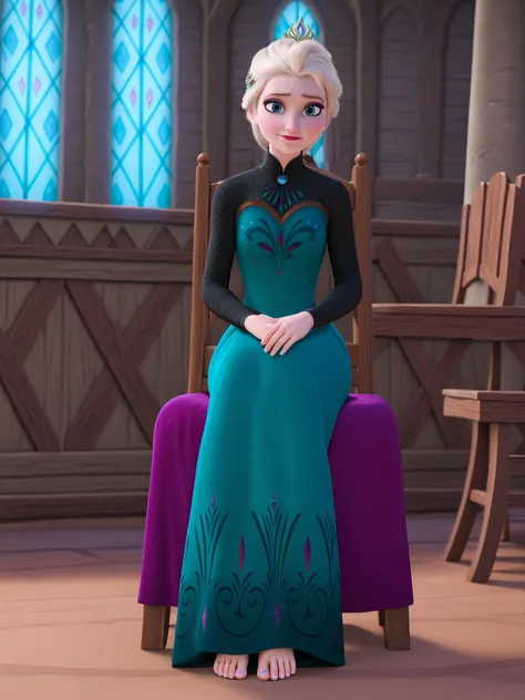 score_9, score_8_up, score_7_up, score_6_up, score_5_up, score_4_up, source_movie, 1girl,(bare breasts:1.3),show boobs,Elsa's Coronation Dress, beauty, sitting on side of chair, blushing, full body, tiny breast, happy face, outdoor theme, movie screencap, stone in background, spread legs,barefoot,red toenails, ((view from below:1.3)), (high quality, detailed, beautiful), detailed beautiful eyes, outstanding, countershading, detailed soft lighting, <lora:elsa_xl4:0.8>