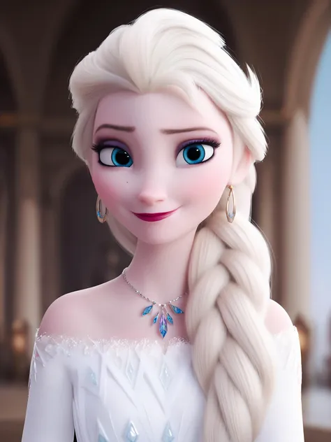 score_9, score_8_up, score_7_up, score_6_up, score_5_up, score_4_up,elsa \(frozen\) in the corridor of the library,(toplesss:1.3), looking at viewer,smile,smooth hair, Long earrings, oversized sapphire necklace,Elsa's White Dress ,upper body,long straight hair, worm light,upper body, incredibly absurdres,ultra-detailed, wallpaper,realistic,photorealistic,raw photo,masterpiece,best quality, Elsa's White Dress ,Arabian palace,Arabian palace,Arabian palace,Arabian palace,Arabian palace background,<lora:Frozen_elsa_textV1-PonyXL:0.8>