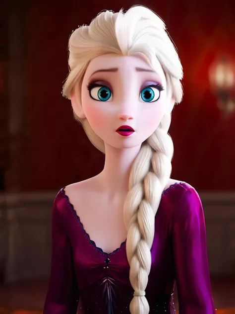 score_9, score_8_up, score_7_up, score_6_up, score_5_up, score_4_up,elsa \(frozen\) in the corridor of the library, looking at viewer,Surprised face,Elsa's Purple Nightgown,upper body,single braid, worm light,upper body, incredibly absurdres,ultra-detailed, wallpaper,realistic,photorealistic,raw photo,masterpiece,best quality,, <lora:Frozen_elsa_textV1-PonyXL:1>