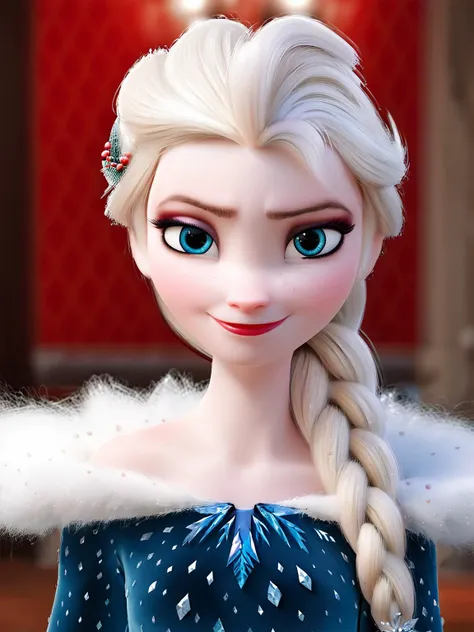 score_9, score_8_up, score_7_up, score_6_up, score_5_up, score_4_up,elsa \(frozen\) in the corridor of the library, looking at viewer,smirking,Elsa's Winter Dress,upper body,single braid, worm light,,upper body, incredibly absurdres,ultra-detailed, wallpaper,realistic,photorealistic,raw photo,masterpiece,best quality,, <lora:Frozen_elsa_textV1-PonyXL:1>