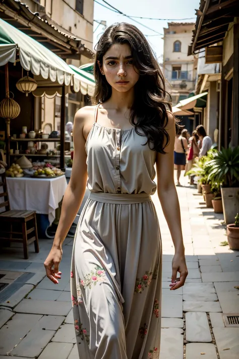 ((ultra detailed, masterpiece, absurdres))
<lora:TLOU2Dina:0.8>
TLOU2Dina, 1girl, solo, in front of Vibrant Moroccan Marketplace with Intricate Tiles , A flowing floral maxi dress with a cinched waist